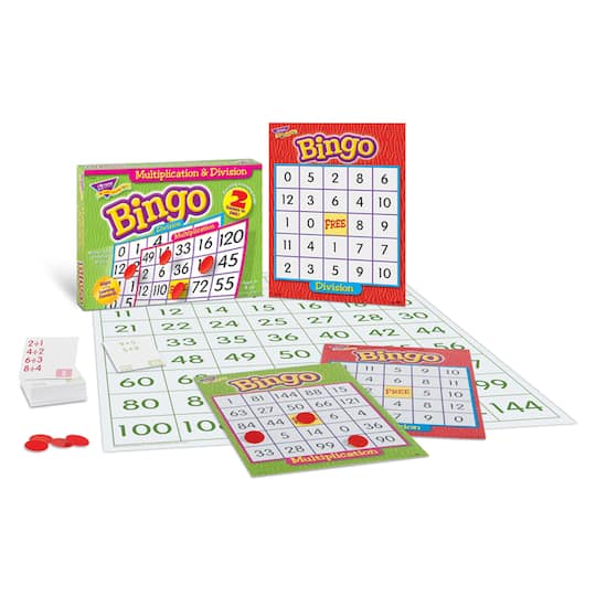 TREND Multiplication &#x26; Division 2-Sided Bingo Game